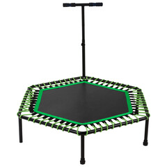 fitness trampoline with a handle, for crossfit and active lifestyle, on a white background