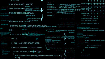 Visionary programming and coding of future software . 3D rendering computer graphic .