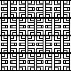 Poster - Abstract rectangled monochrome pattern. Vector.