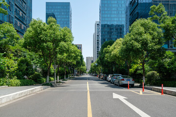 Sticker - Highway and financial center office building in Ningbo, China