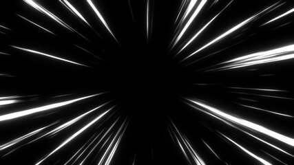 Anime Comic Speed Lines. Anime motion background. Fast Speed line Black and White.