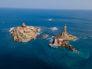 Thiruvaluvar statue in indian ocean