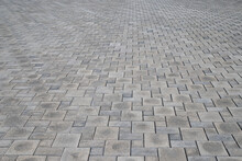 Gray Paving Slabs On The City Square