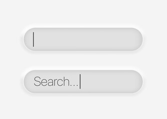 Poster - Searching imput bar. Application interface element vector clipart