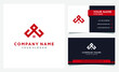 © uno designs - Initial A roof logo designs and business card design