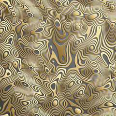 Wall Mural - Luxury gold background. Wavy gold landscape consept of gold vector background with gradient lines on dark background.