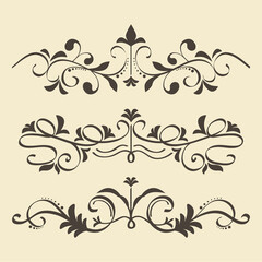 Wall Mural - ornaments icon set