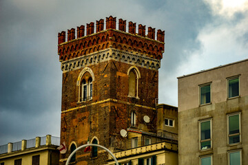 Wall Mural - Morchi tower (Torre dei Morch) in Genoa, Italy