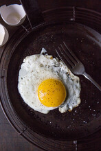 Fried Egg On Pan 