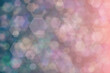 dark blue and pink abstract defocused background, hexagon shape bokeh spots