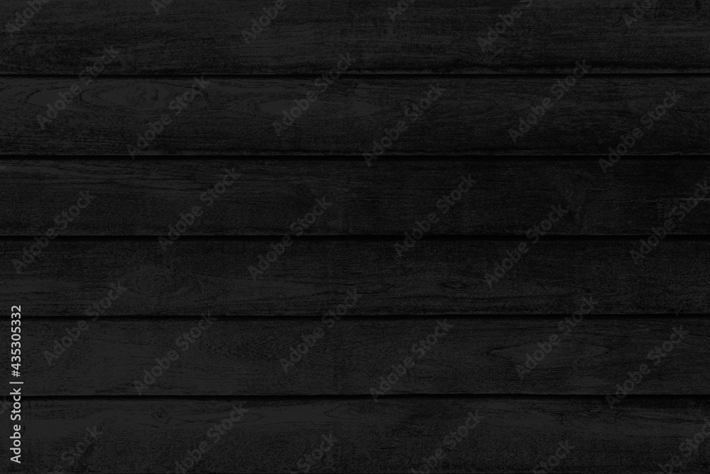 Old Black vintage wooden wall pattern and seamless background - obrazy, fototapety, plakaty 