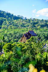 Canvas Print - Royal Pavilion or Hor Kham Luang Building with Tree Foreground in Chiang Mai Province