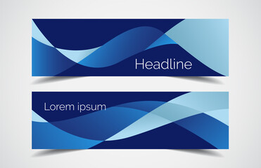 Wall Mural - set of modern design - vector web banners design background or header templates, horizontal advertis