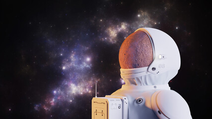 Wall Mural - Fictional astronaut original design 4k