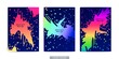 © poleshuki - Freeform hand drawn spots and splashing. Abstract art. Trendy style covers. Vector illustration