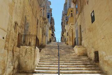 narrow street in the town