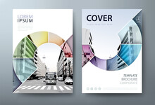 Annual Report Brochure Flyer Design Template Vector, Leaflet, Presentation Book Cover Templates, Layout In A4 Size