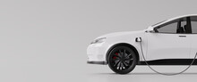 E-mobility, Electric Car Charging Battery. 3d Rendering