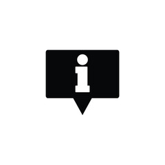 Poster - information - vector icon with chat symbol