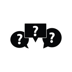 Poster - Question icon.  Help icon. Vector icon for website design, app. 