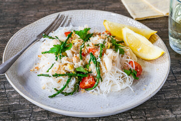 Sticker - Crab and samphire noodles