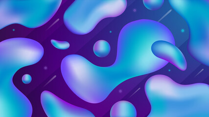 Poster - Abstract Neon Liquid Background. Vector illustration