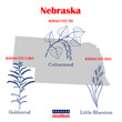 Nebraska. Set of USA official state symbols