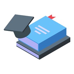 Poster - Graduation student schedule icon. Isometric of Graduation student schedule vector icon for web design isolated on white background
