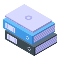Aufkleber - task schedule folders icon. isometric of task schedule folders vector icon for web design isolated o