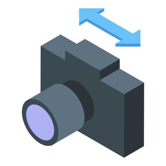 Poster - Camera backup icon. Isometric of Camera backup vector icon for web design isolated on white background