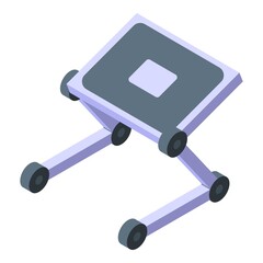 Poster - Ergonomic laptop stand icon. Isometric of Ergonomic laptop stand vector icon for web design isolated on white background