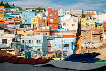 Wall Mural - Gamcheon Culture Village colorful houses in Busan, Korea