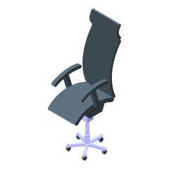 Poster - Ergonomic workplace chair icon. Isometric of Ergonomic workplace chair vector icon for web design isolated on white background