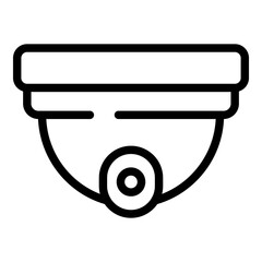 Poster - Indoor camera icon. Outline Indoor camera vector icon for web design isolated on white background