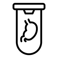 Poster - bioengineering icon. outline bioengineering vector icon for web design isolated on white background