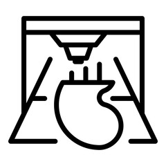 Poster - Kidney bioprinting icon. Outline Kidney bioprinting vector icon for web design isolated on white background