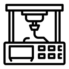 Poster - Medical bioprinting icon. Outline Medical bioprinting vector icon for web design isolated on white background