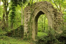 Artificial Ruins In Vácrátót Botanical Garden
