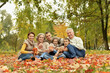 © aletia2011 - Family relaxing in autumn park