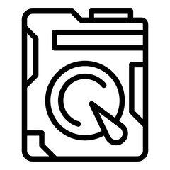 Poster - computer service icon. outline computer service vector icon for web design isolated on white backgro