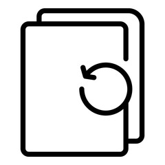 Poster - Files backup icon. Outline Files backup vector icon for web design isolated on white background
