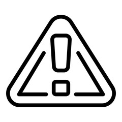 Poster - Warning radar road icon. Outline Warning radar road vector icon for web design isolated on white background