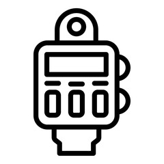 Poster - Speed radar device icon. Outline Speed radar device vector icon for web design isolated on white background