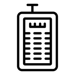 Poster - Laser meter icon. Outline Laser meter vector icon for web design isolated on white background
