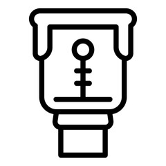 Poster - Construction laser meter icon. Outline Construction laser meter vector icon for web design isolated on white background
