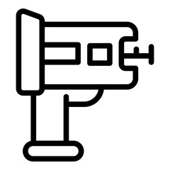 Poster - Laser ruler icon. Outline Laser ruler vector icon for web design isolated on white background