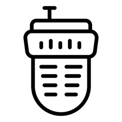Poster - Electronic laser meter icon. Outline Electronic laser meter vector icon for web design isolated on white background
