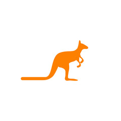 Poster - Kangaroo icn logo design template