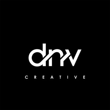 DNV Letter Initial Logo Design Template Vector Illustration