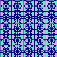 Aufkleber - Geometric seamless pattern. Repeating  background. Vector graphics.